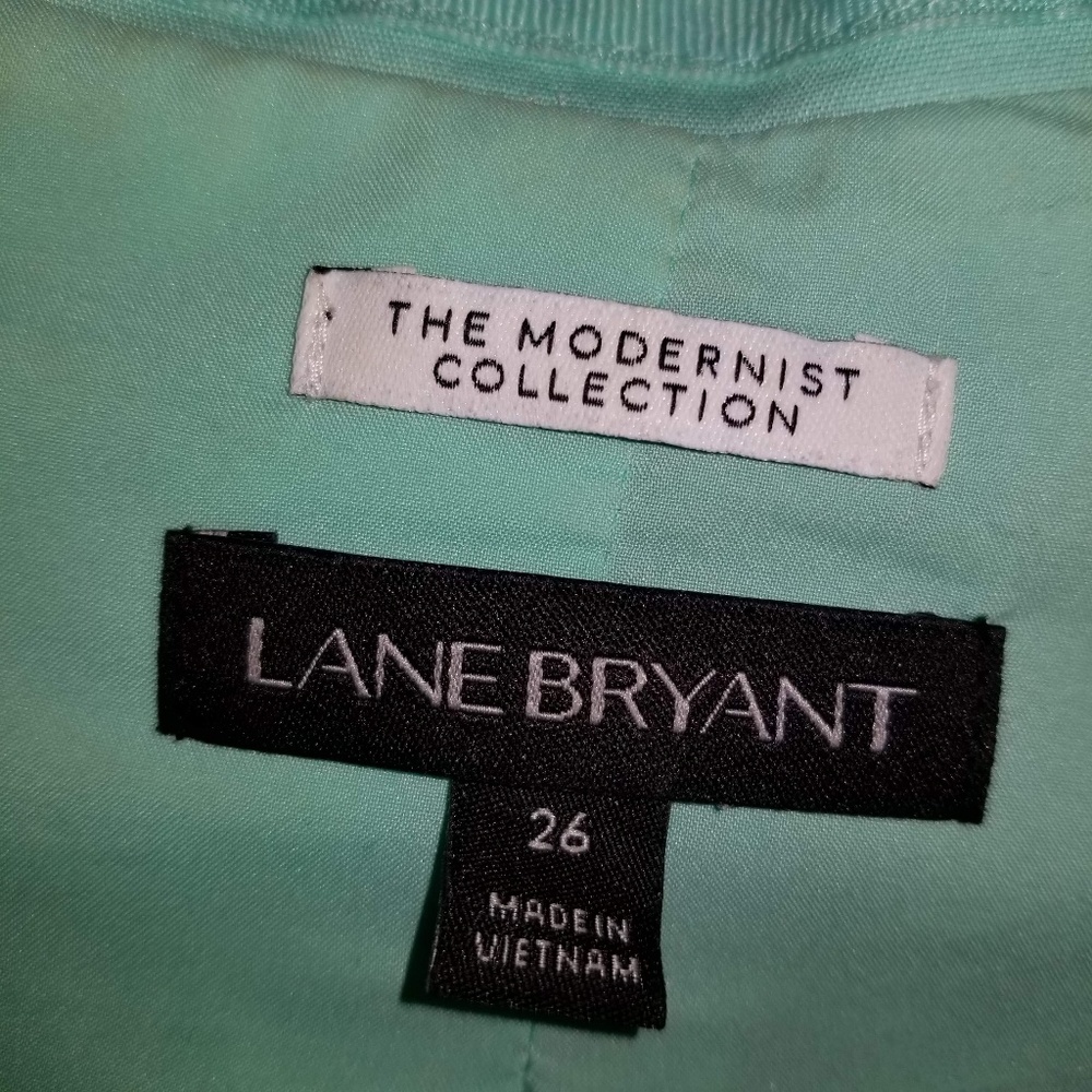 Lane Bryant Mint Green Blazer - Picture 3 of 3